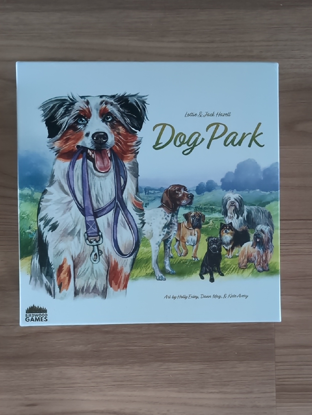 Dog Park Board Game – White Box with Illustrated Dogs